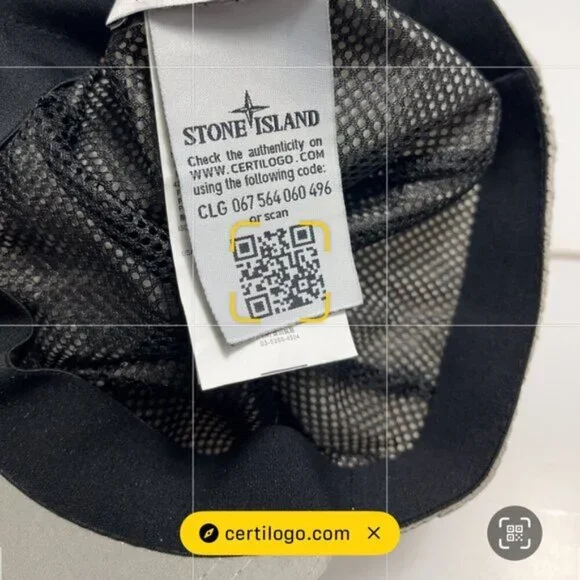 Stone Island NYLON METAL IN ECONYL Compass Patch Cap Grey Silver - Picture 8 of 10